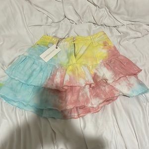 lsf landen skirt rainbow radial tie dye